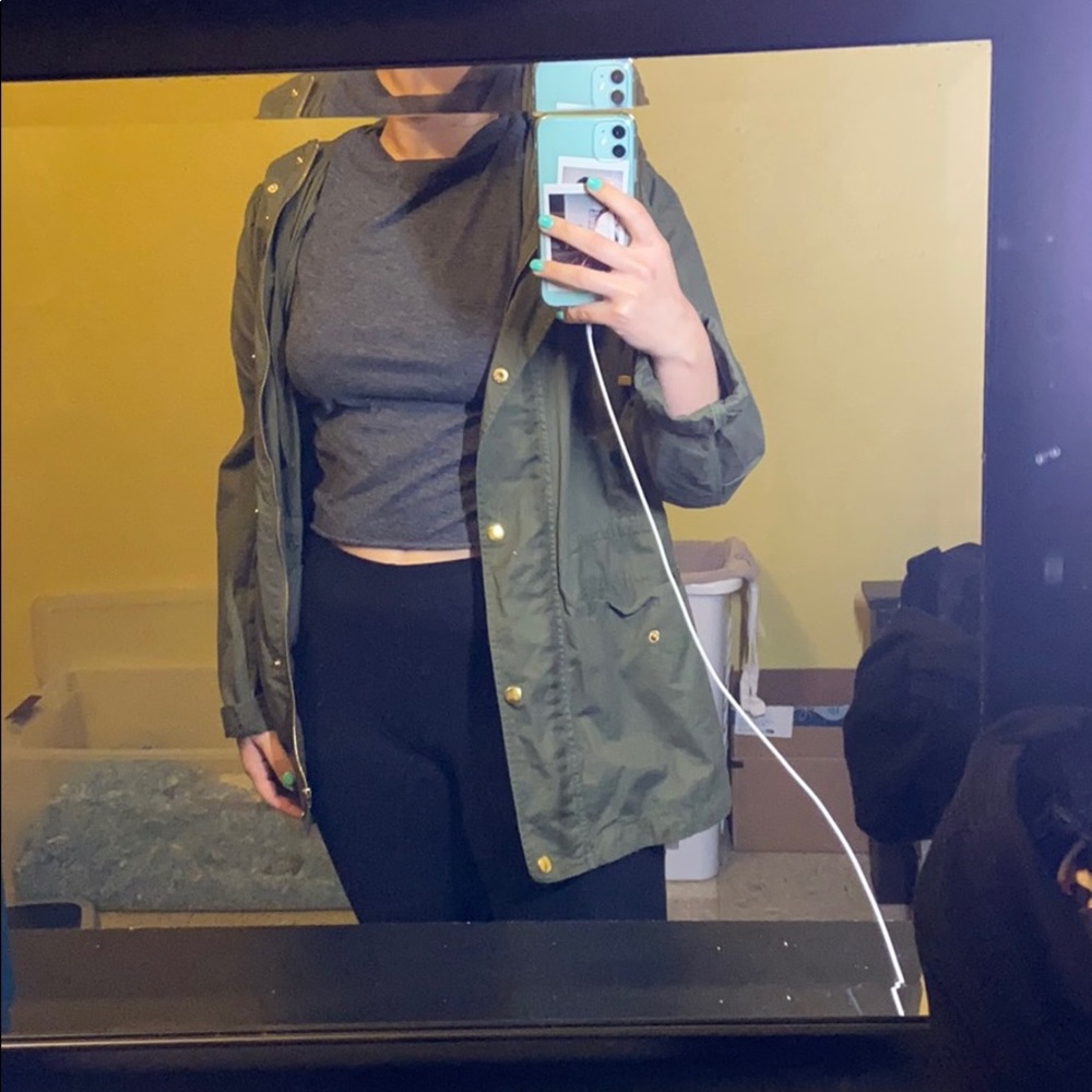 Green army jacket